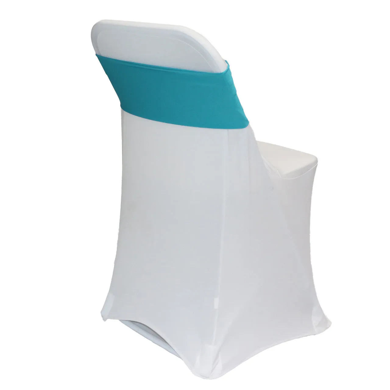 (10 Pack) Spandex Chair Bands in Teal
