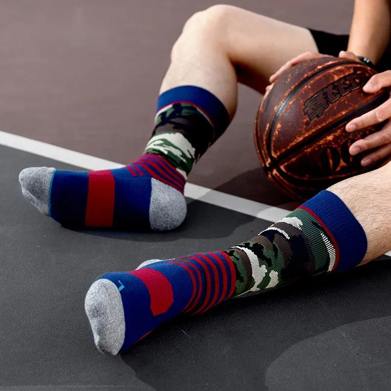 2-Pack Camouflage Sport Cotton Socks for Men