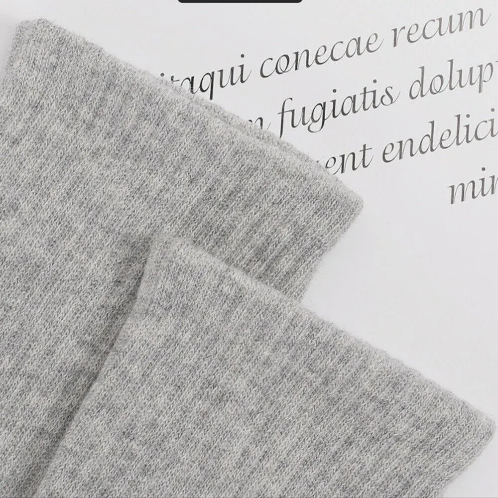 2Pack Outdoor Sports Therma Thickened Towel Bottom Sock EU43-47 White