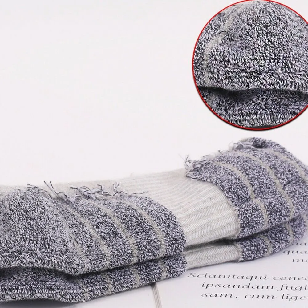 2Pack Outdoor Sports Therma Thickened Towel Bottom Sock EU43-47 White