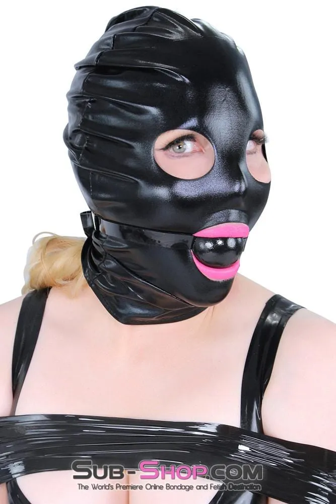 3484LB      Shiny Spandex Open Mouth & Eyes Hood