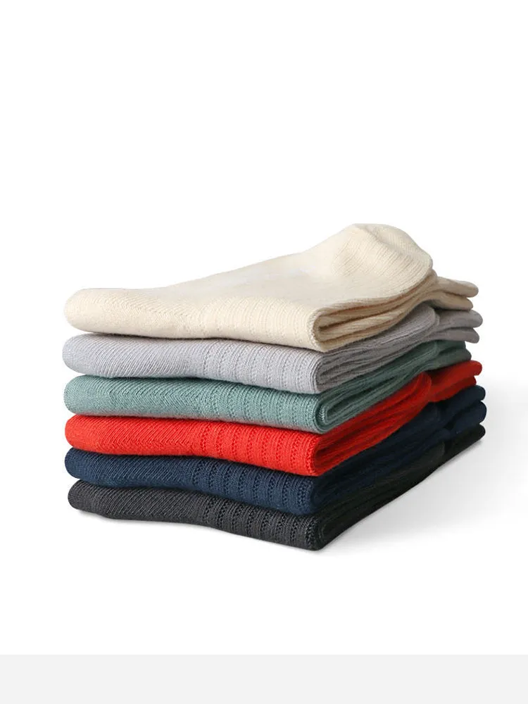 5 Pack Mens Solid Cotton Calf Sock