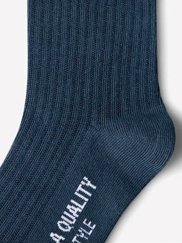 5 Pack Mens Solid Cotton Calf Sock