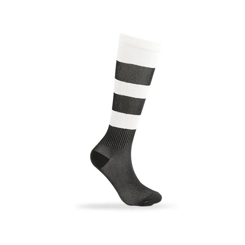 5 Pairs Non-Slip Striped Compression  Socks