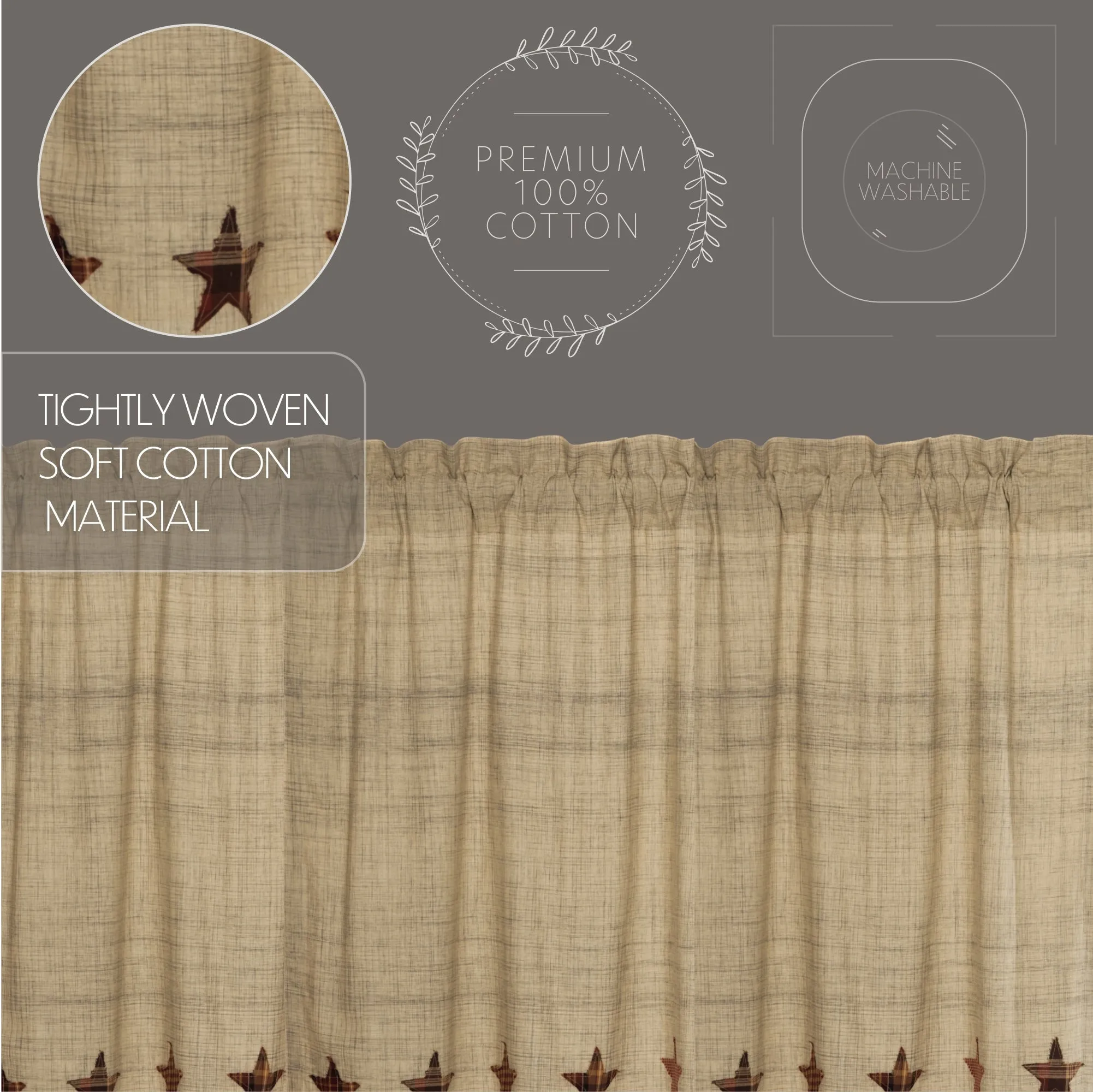 Abilene Star Prairie Panel Set of 2