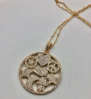 Bhakti Panda Love, Peace and Protection Charm Necklace
