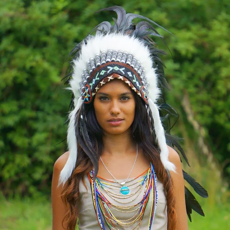 Black Indian Headdress - 95cm