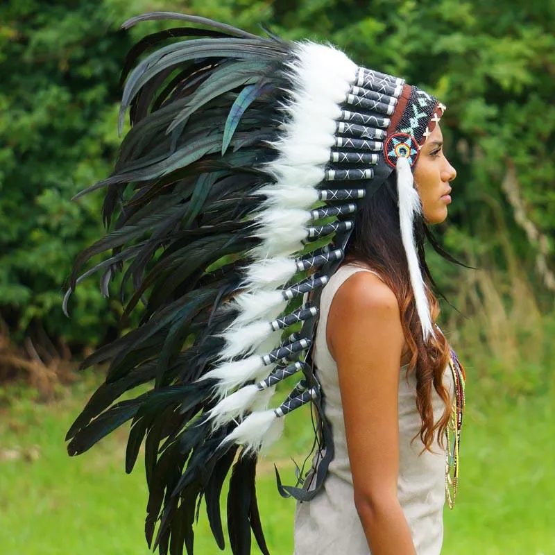 Black Indian Headdress - 95cm