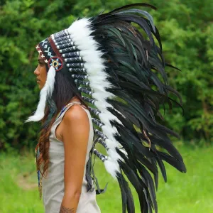 Black Indian Headdress - 95cm