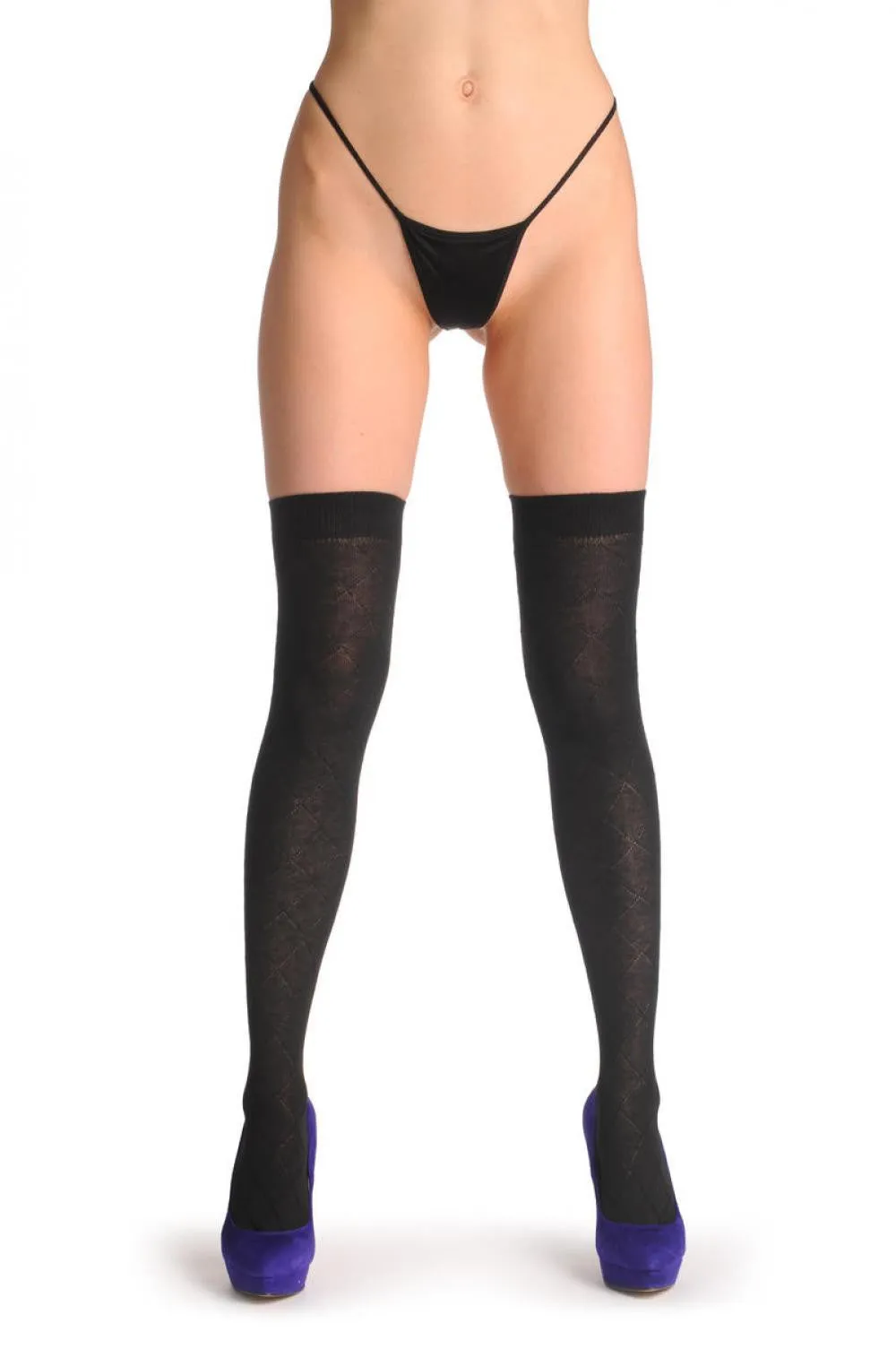 Black With Semi Transparent Rombs