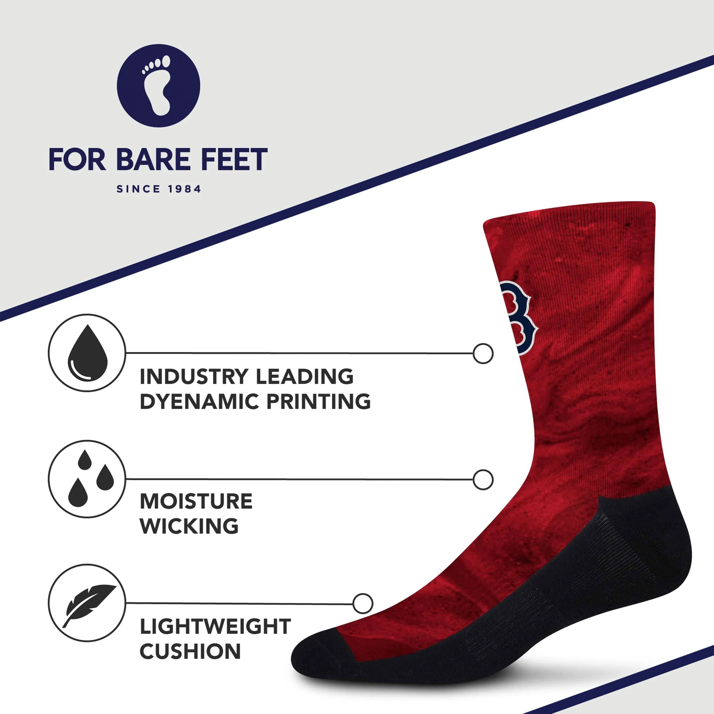 Boston Red Sox Smoky Haze Socks