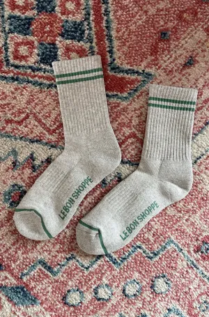 Boyfriend Socks (Light Grey)