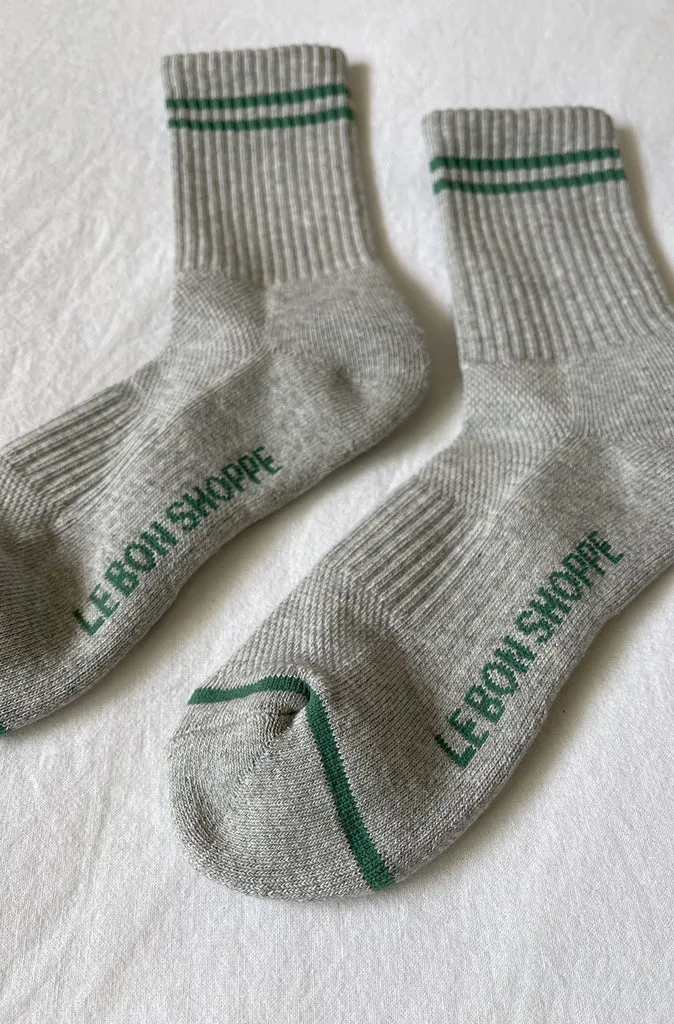 Boyfriend Socks (Light Grey)