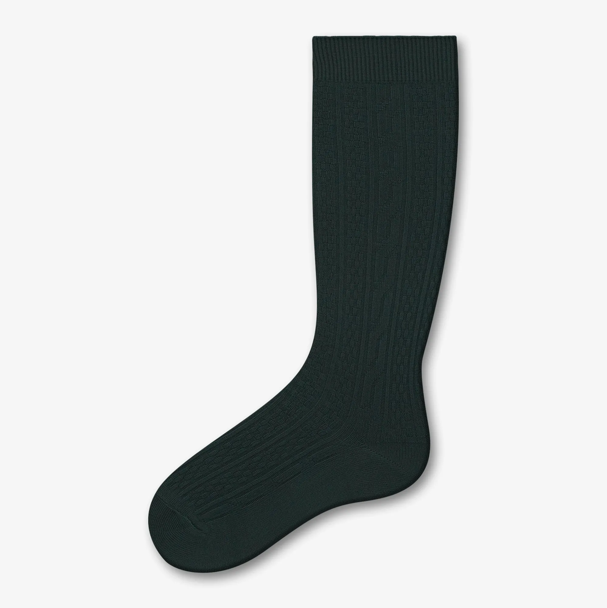 Cable Nylon Knee High Socks - Style: 210