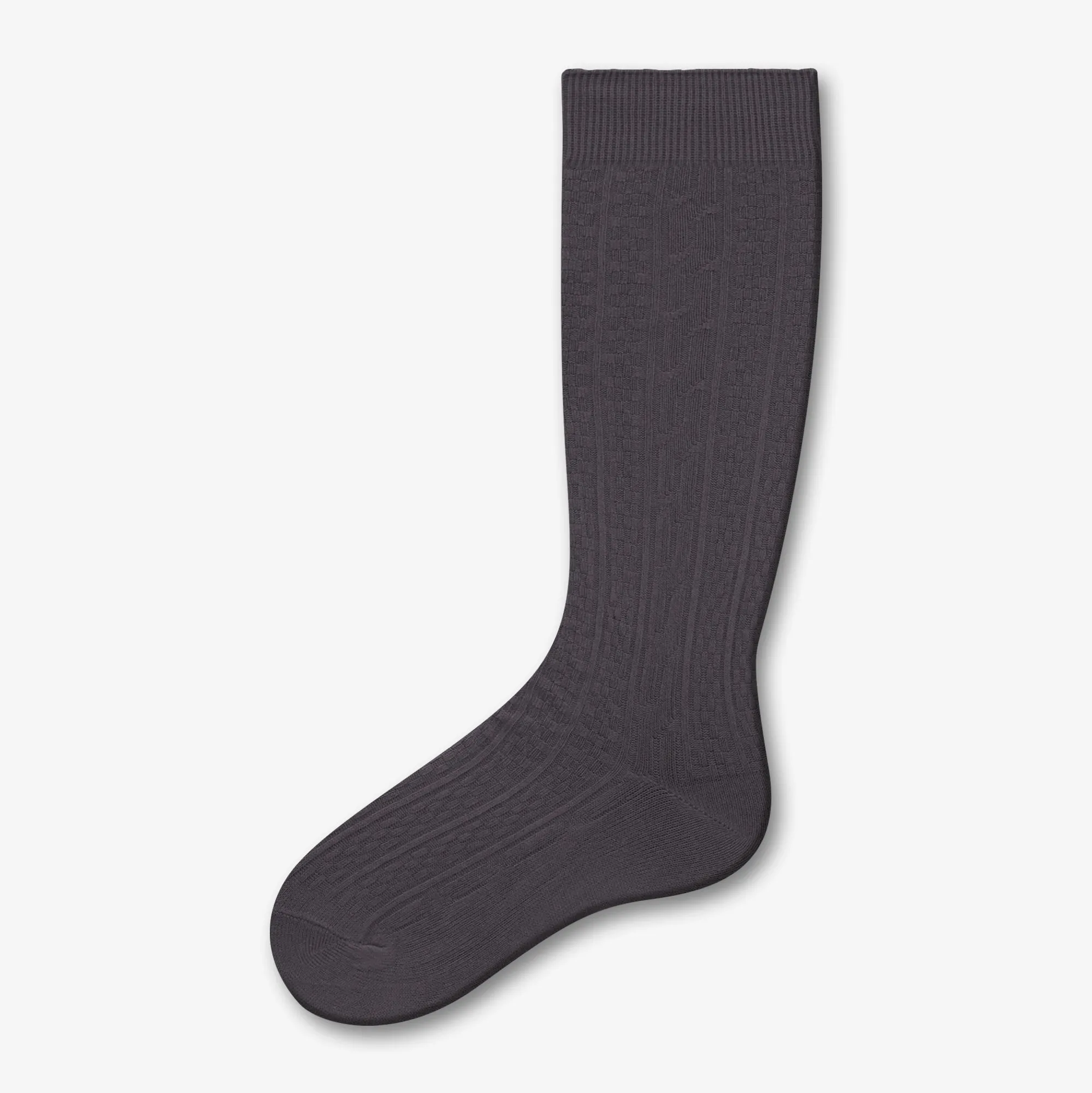 Cable Nylon Knee High Socks - Style: 210