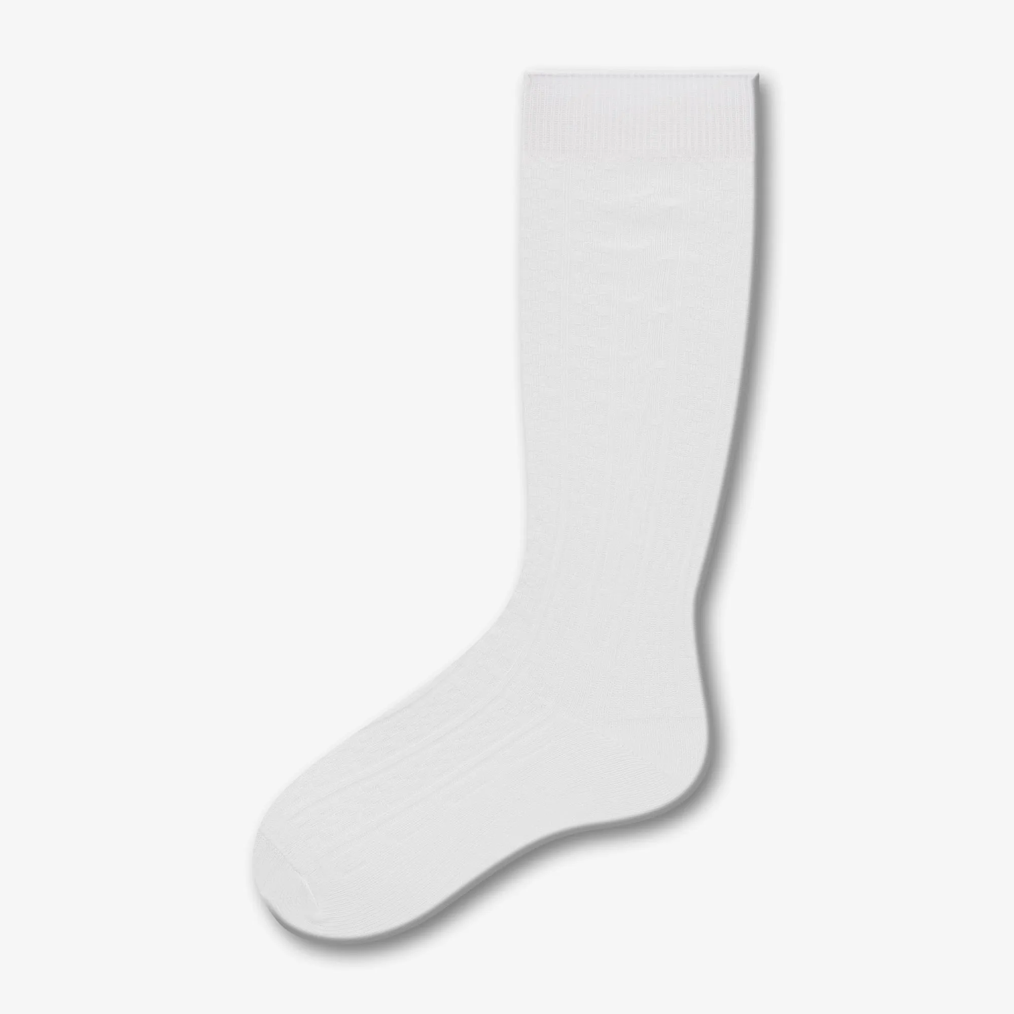 Cable Nylon Knee High Socks - Style: 210