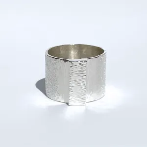 Carol Collection - Sterling Silver Wide Band Ring Designs (multiple styles)