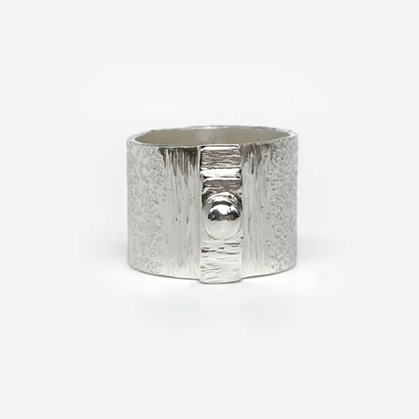 Carol Collection - Sterling Silver Wide Band Ring Designs (multiple styles)