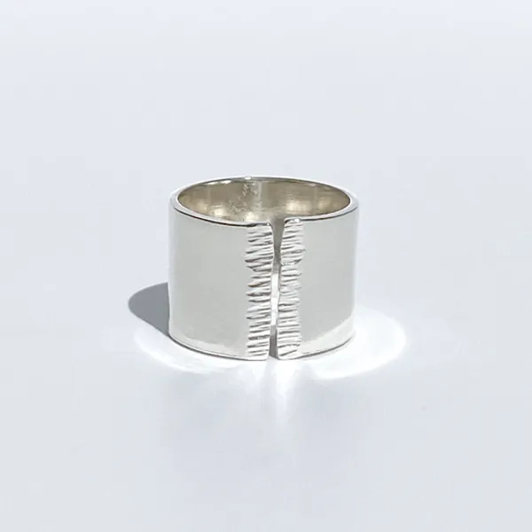 Carol Collection - Sterling Silver Wide Band Ring Designs (multiple styles)
