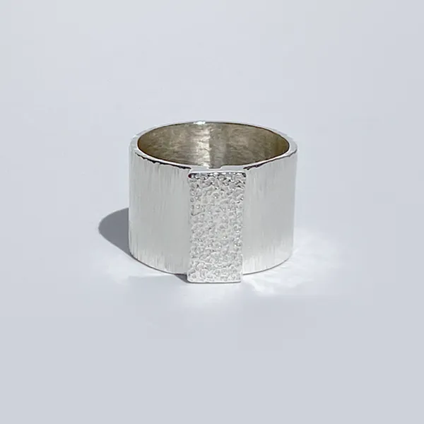 Carol Collection - Sterling Silver Wide Band Ring Designs (multiple styles)