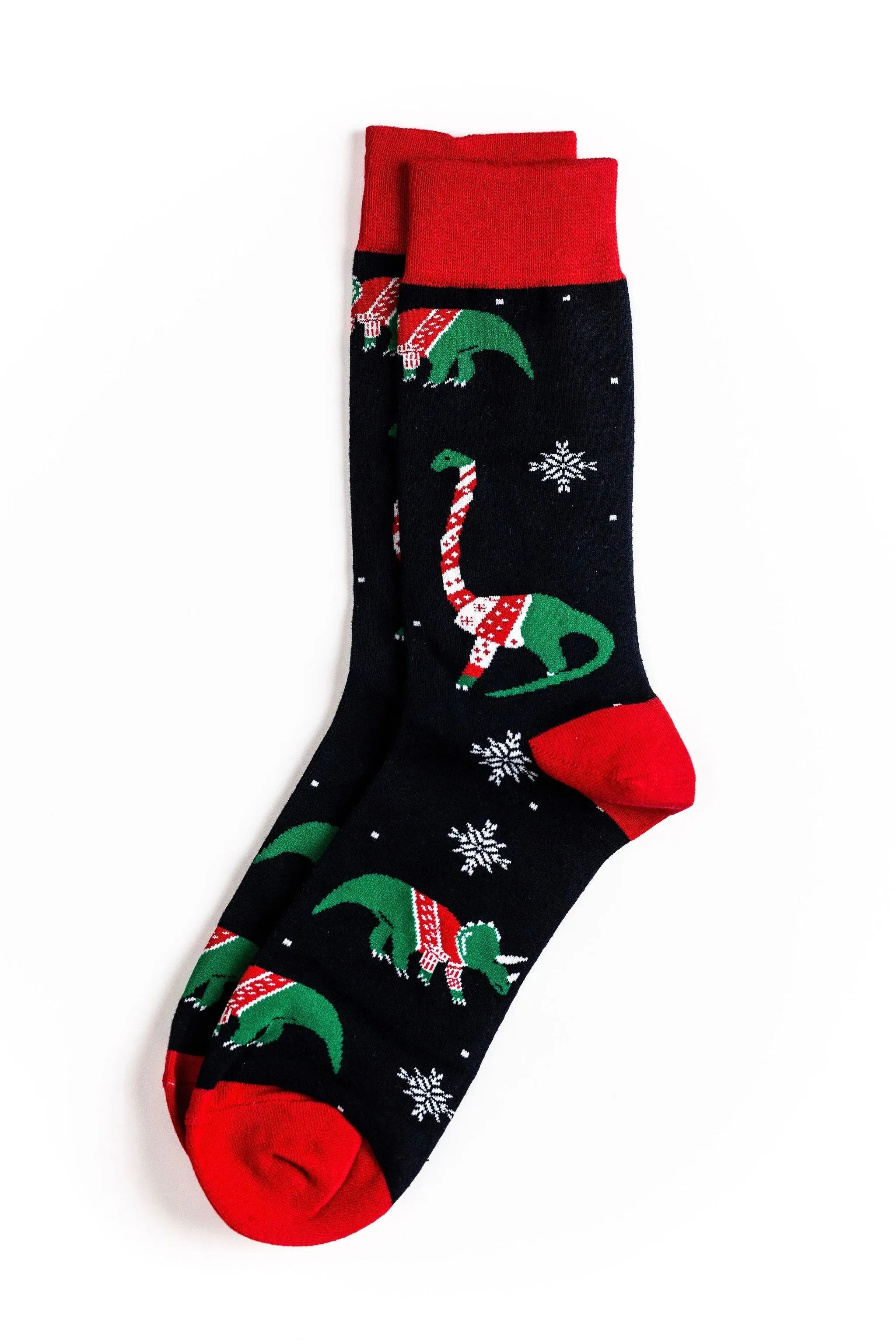 Christmas Dinosaur Ugly Sweater Socks