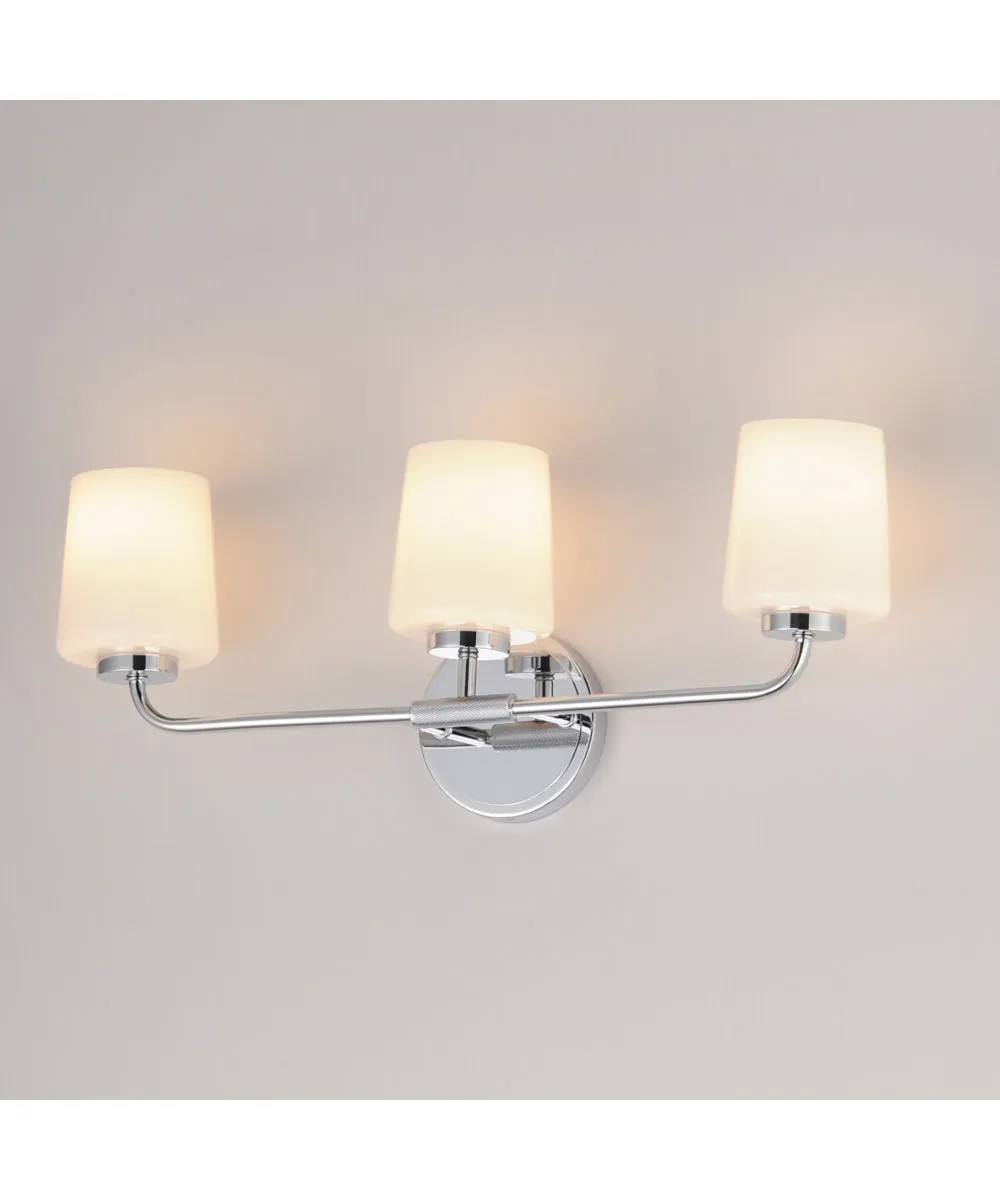 Durham 3-Light Bath Vanity Polished Chrome