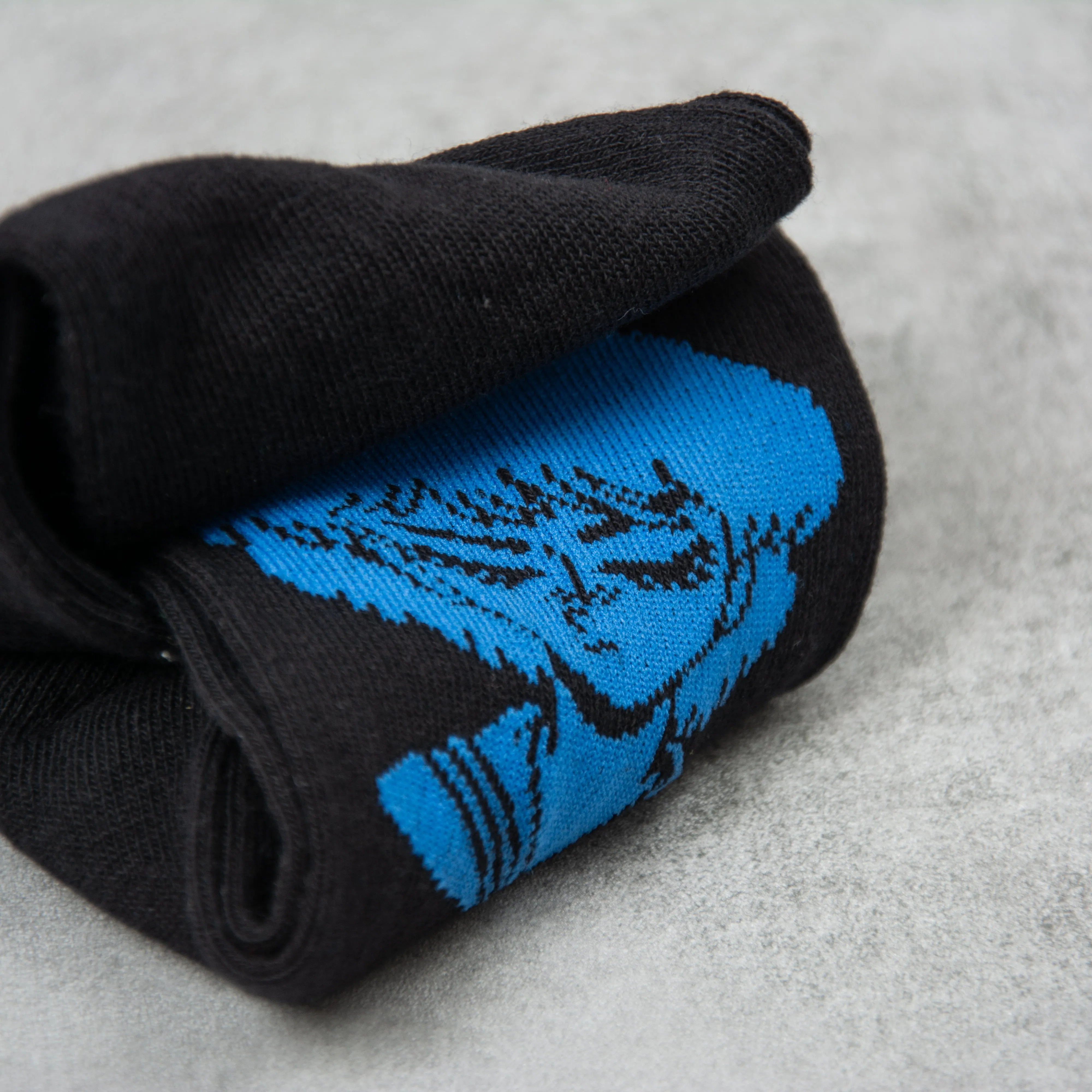 Edwin x Democratique Nuberu Bagu Socks - Black / Dusty Blue