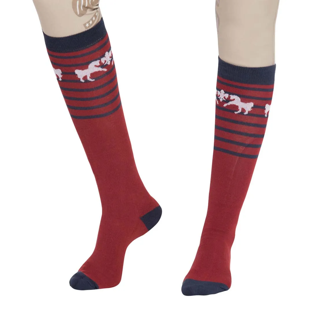 Equine Couture Sam Unisex Knee Hi Socks - 3 Pack
