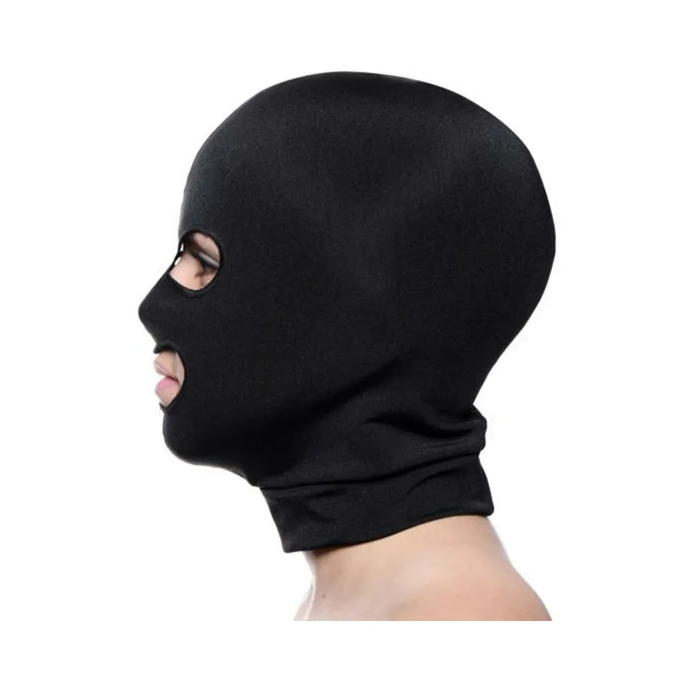 Facade Spandex Hood With Eyes And Mouth Holes Black O/S