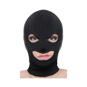 Facade Spandex Hood With Eyes And Mouth Holes Black O/S