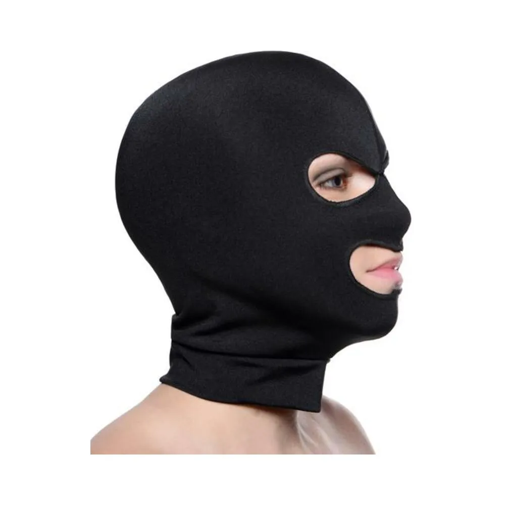 Facade Spandex Hood With Eyes And Mouth Holes Black O/S