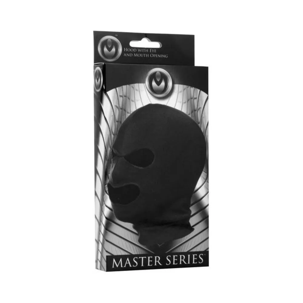 Facade Spandex Hood With Eyes And Mouth Holes Black O/S