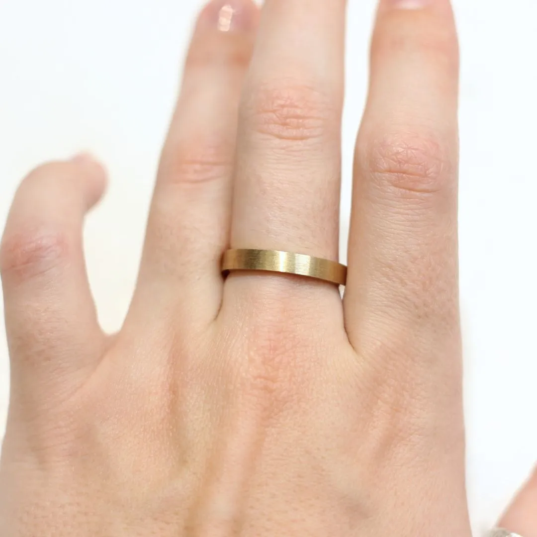 Flat Wedding band