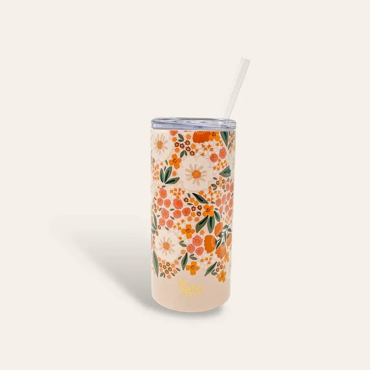 Floral Skinny Tumbler ~ Various Styles