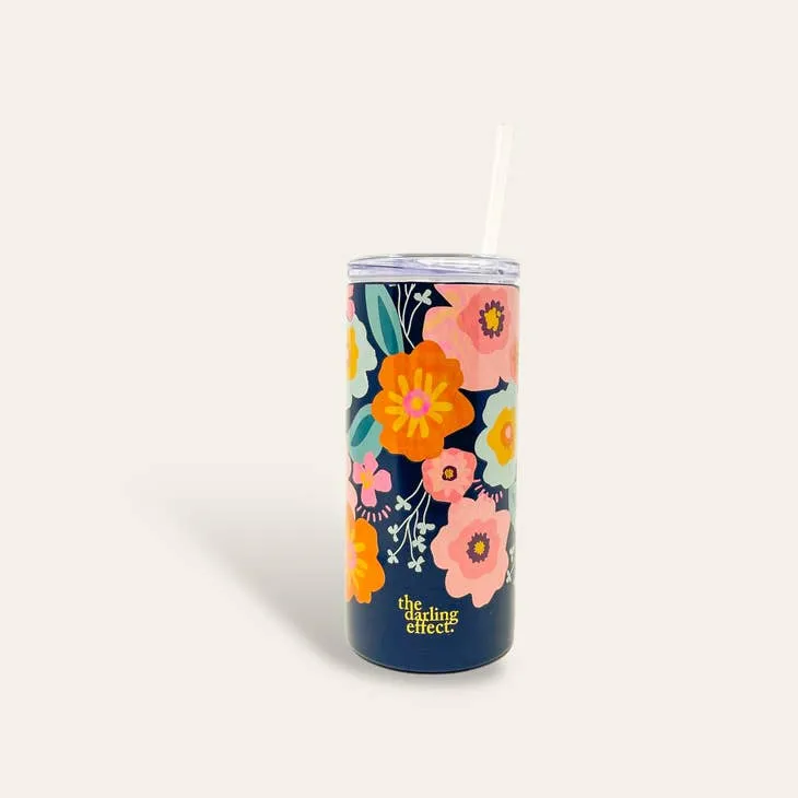 Floral Skinny Tumbler ~ Various Styles