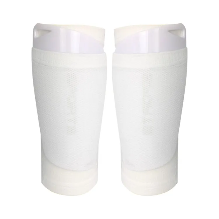 Football Shin Pads   Socks Sports Protective Equipment, Color: White (L)
