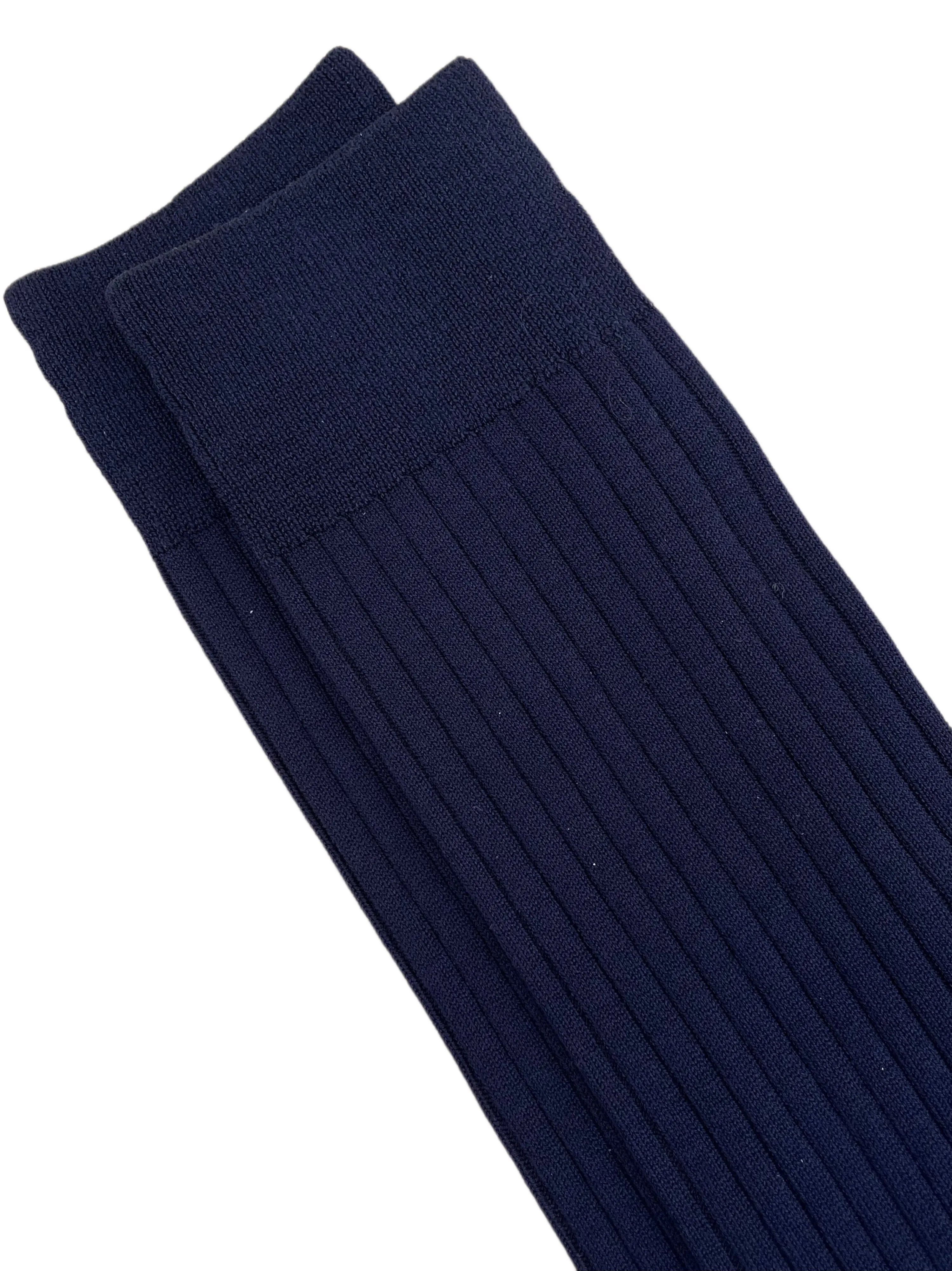 FRESH Cotton Mid-Calf Lenght Socks In Navy
