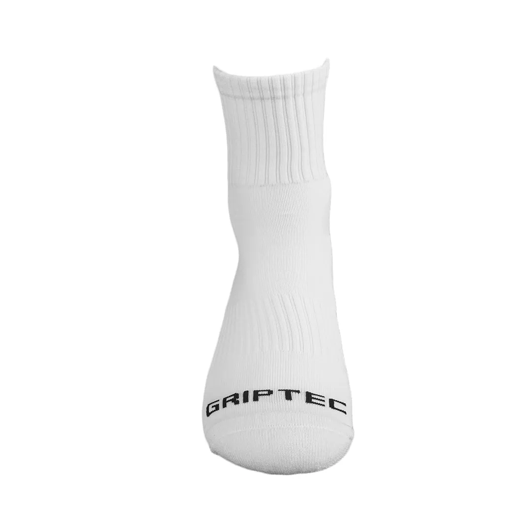 Half Length Grip Socks White