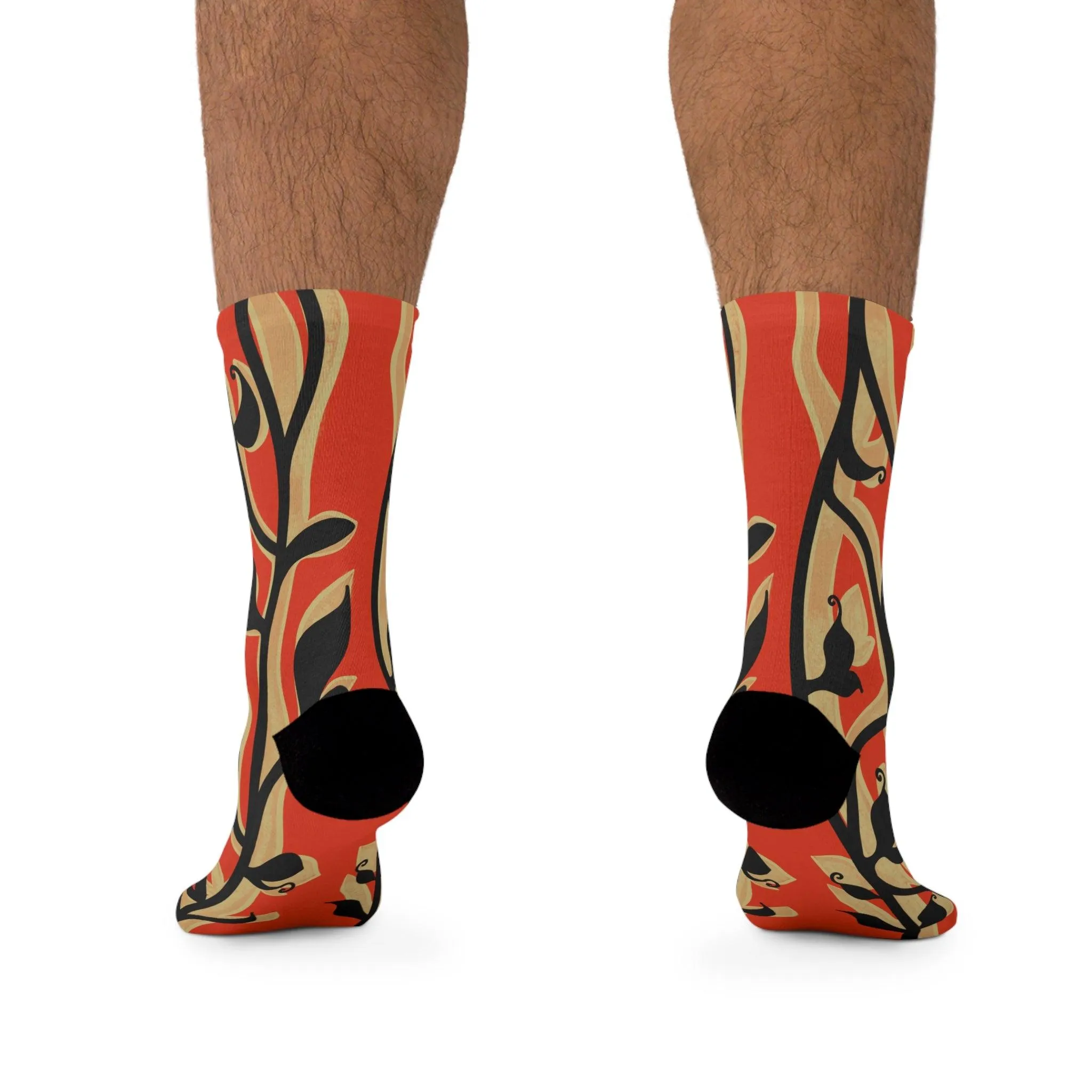 Havana Red Printed Socks