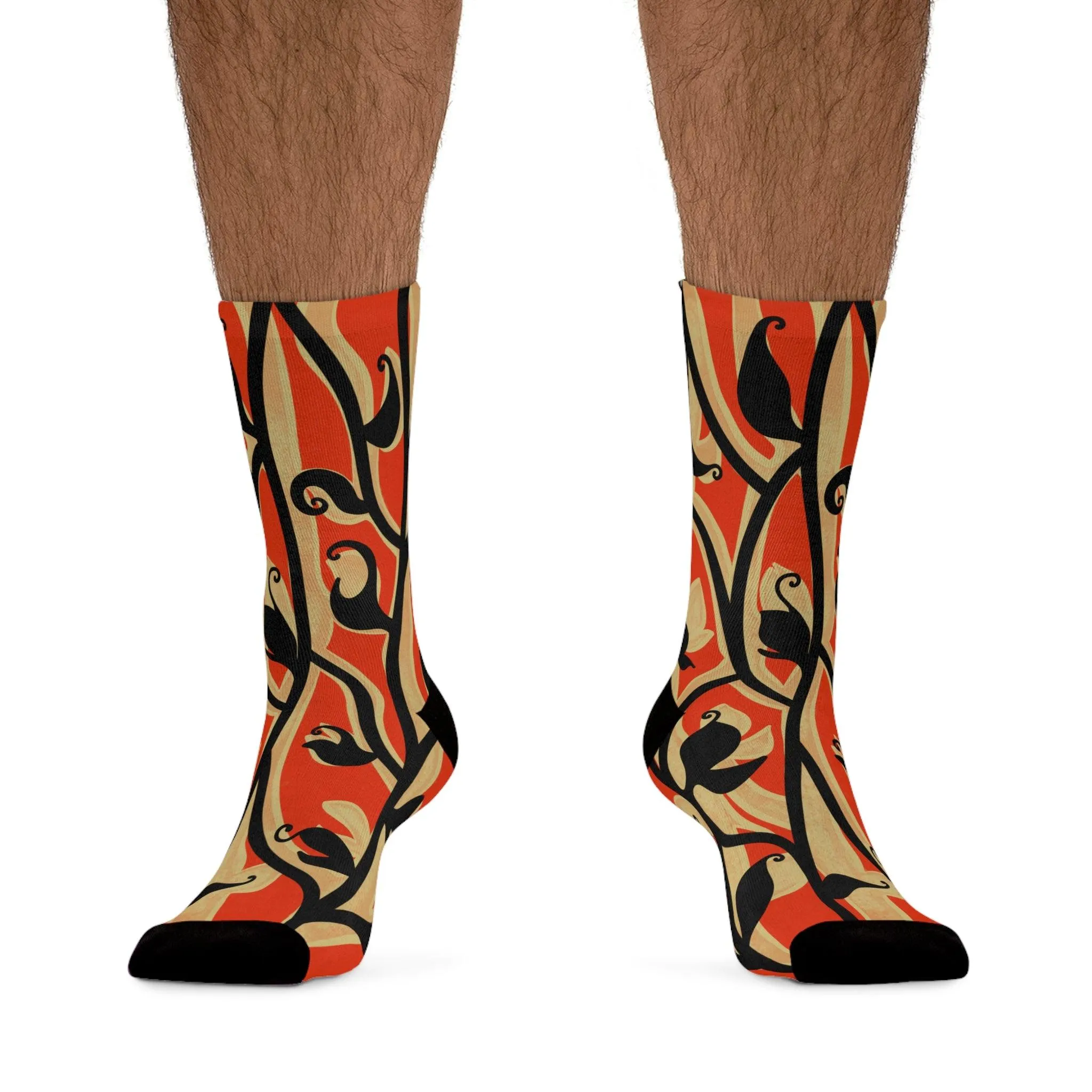 Havana Red Printed Socks
