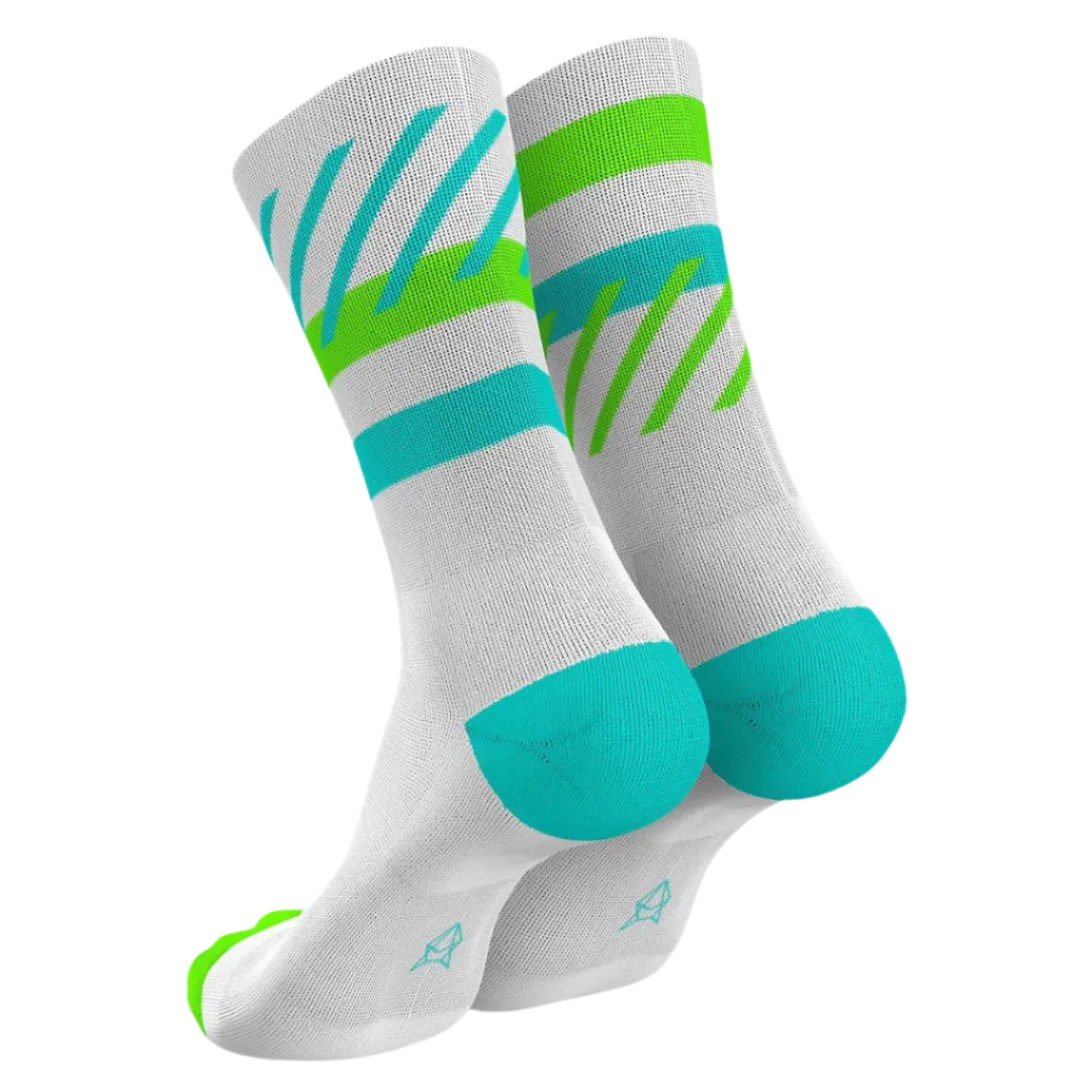 Incylence - Running Disrupts Long Sock - Green Cyan