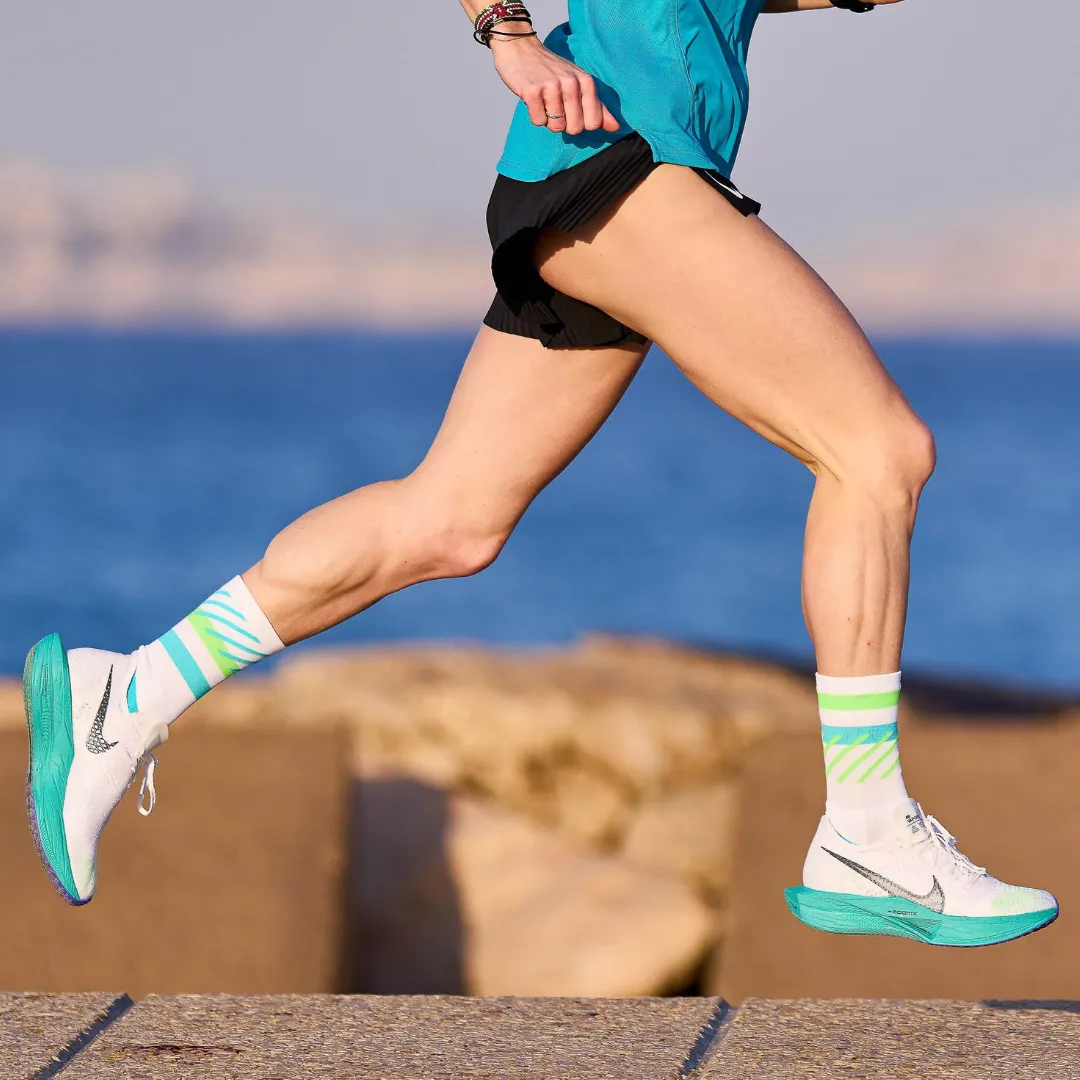Incylence - Running Disrupts Long Sock - Green Cyan