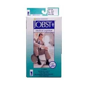 Jobst For Men Thigh High Large, Black, 20-30 mm Hg