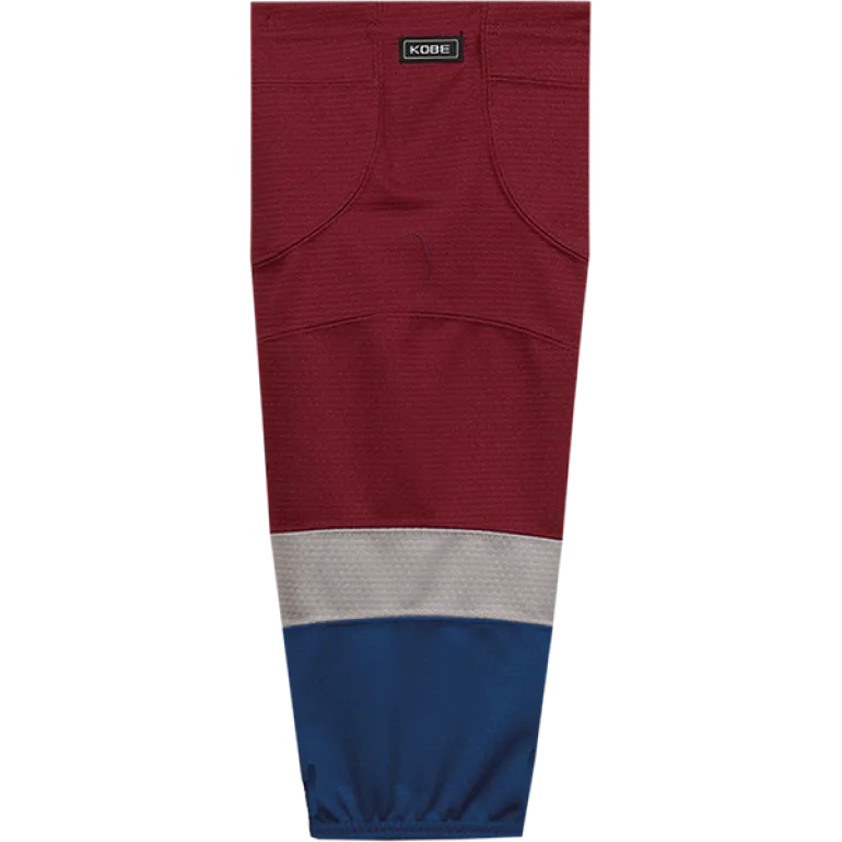 Kobe Sportswear K3GS35A Pro Series Colorado Avalanche Away Mesh Ice Hockey Socks