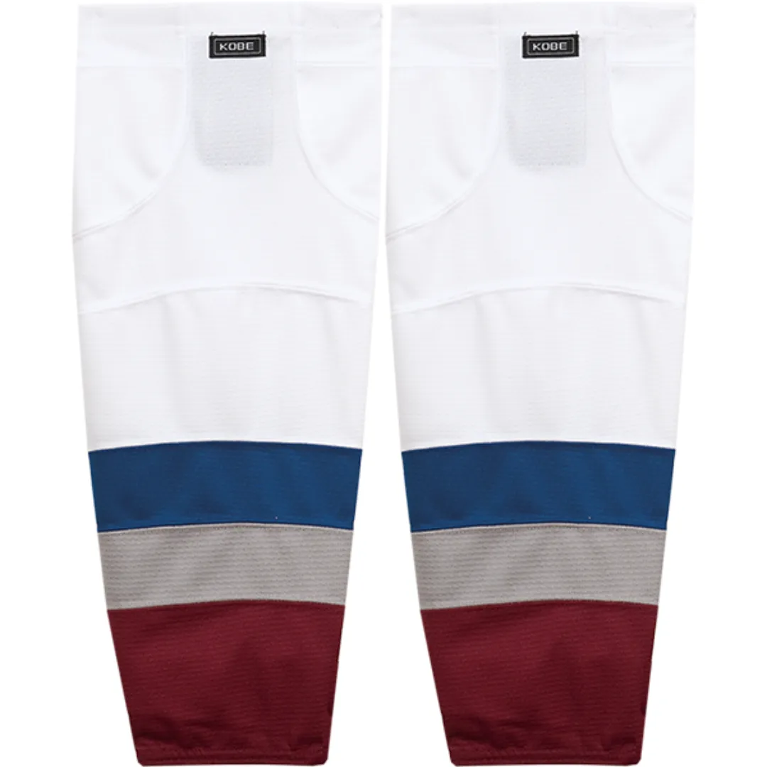 Kobe Sportswear K3GS35H Pro Series Colorado Avalanche Home Mesh Ice Hockey Socks