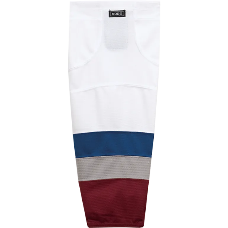 Kobe Sportswear K3GS35H Pro Series Colorado Avalanche Home Mesh Ice Hockey Socks