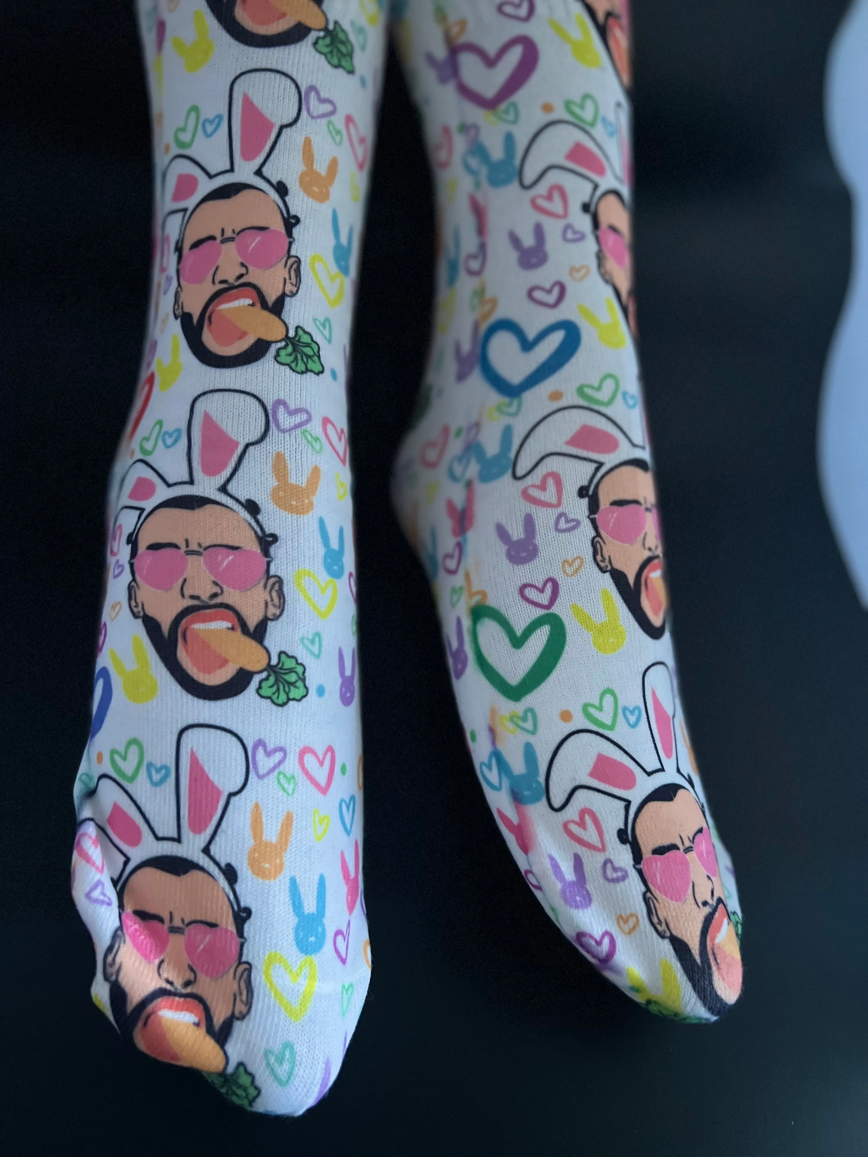 Latin Easter bunny/ Latina socks/ mexican theme