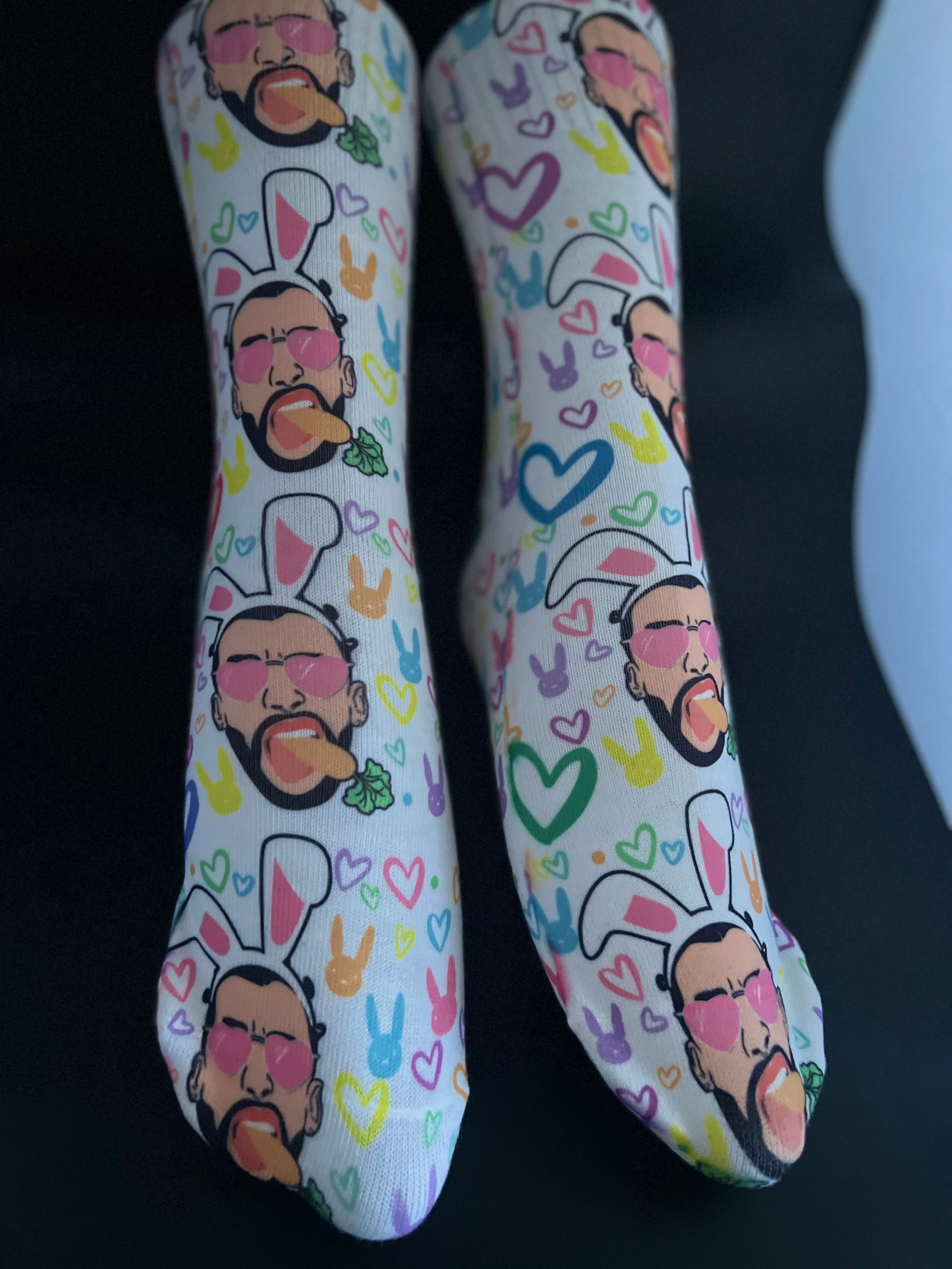 Latin Easter bunny/ Latina socks/ mexican theme