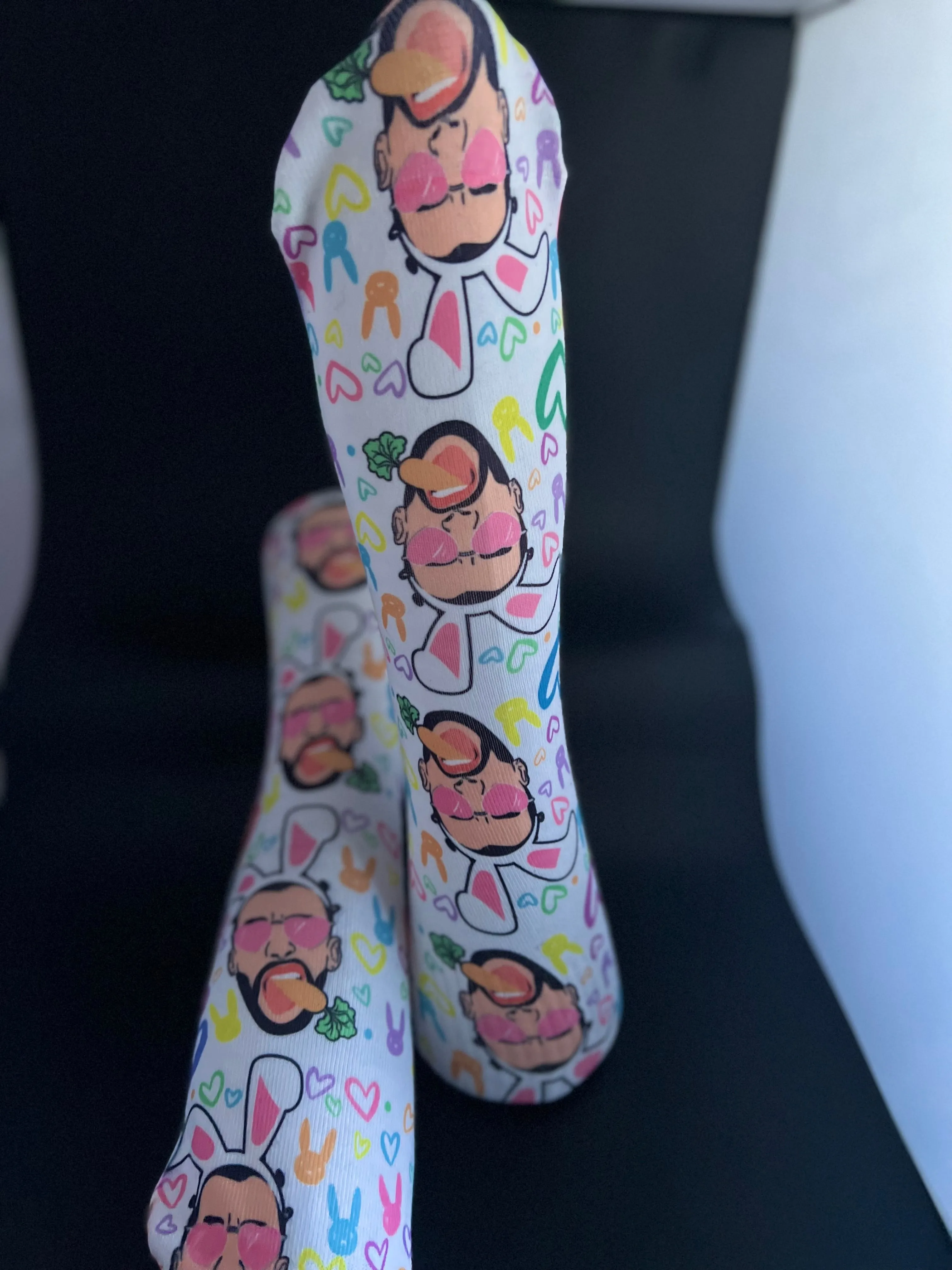 Latin Easter bunny/ Latina socks/ mexican theme