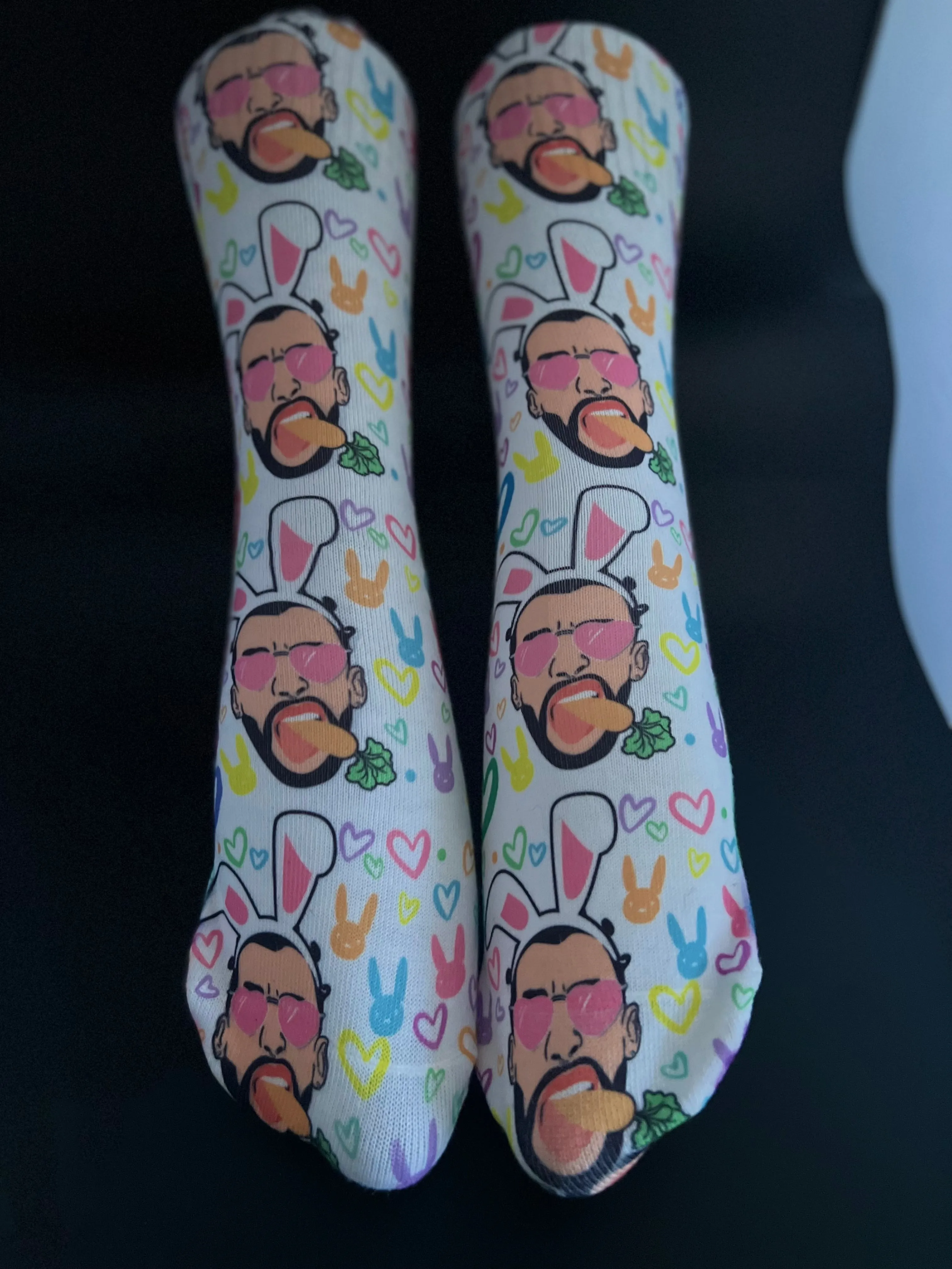 Latin Easter bunny/ Latina socks/ mexican theme